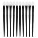 Silicone Eyeshadow Brush Set Soft Reusable Brushes for Liquid Eye Shadows Long Lasting Applicator with Curved Tip Portable Design