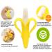 Buy Baby Banana Toothbrush and Teething Ring - 2-in-1 Teething Aid & Training Brush (Yellow) - Ships Internationally - Buy Online on GoSupps.com