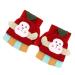 Aohhy Girls & Boys Winter Warm Gloves Children Cartoon Knitted Half Finger Mittens 1-5 years old Red