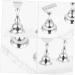 WOFASHPURET Metal Stand 1 Set Nail Art Base Press on Nail Stand Beauty Nail Display Acrylic Metal Nail Mud Creative Nail Display 19.50X2.00X0.80CM Silver - Buy Online on GoSupps.com