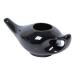 Leak Proof Durable Ceramic Neti Pot Comfortable Grip | Microwave and Dishwasher Friendly Natural Treatment for Sinus and Congestion (Black) Brown