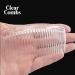 HD Novelty Set of 4 Plain Hair Combs Slides 9cm French Side Combs Plastic Twist Comb Strong Hold Hair Clips Accessories for Girls Women (Clear) - Buy Online on GoSupps.com