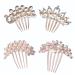 minkissy Comb Wedding Comb Headpieces hair clips for women Wire Hair bridal hair comb goody hair clips for women wedding head pin crystal needle Wedding