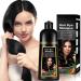Natural Black Hair Coloring Shampoo, 3-IN-1 Hair Coloring Shampoo, Nourishing and Dyeing Brown Hair for Men and Women in 10-15 Mins(Natural Black)