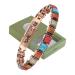 Magnetic Bracelet for Women Trendy Antique Copper Magnetic Colors Stones 22 cm Copper