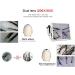 Analyseur de peau et de cheveux d tecteur de cuir chevelu avec cran de 4 zones testeur d'huile et d'humidit du follicule pileux objectif 50 /200 Blanc - Buy Online on GoSupps.com