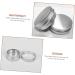 DOITOOL 20pcs Boxes Round Aluminum Can Creami Aluminum Round Tin Lids Cream Holder Mini Tea Travel 5x5cm Silver - Buy Online on GoSupps.com
