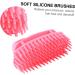 Iwowhero 2 Piece Hairbrush Set - ABS Scalp Washer & Massage Brush - Pink Shampoo Scalp Cleaner Device for Adults - 10.5x7x5.5cm - Buy Online on GoSupps.com