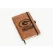 Rico Industries NFL Green Bay Packers Brown Laser Engraved Small Notepad Jounral/Notepad 8.25" x 5.25"- Office Accessory