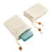 2 Pack Natural Sisal Soap Exfoliating Bag | Zero Waste Mesh Bar & Loofah Holder | Organic Soap Saver for Shower Bath - Buy Online on GoSupps.com