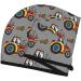 Cartoon Tractor Hair Towel Wrap - Fast Drying Hair Turban with Button | Perfect for Quick Hair Drying | International Shipping - Buy Online on GoSupps.com