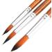 FENORKEY 12pcs Artist Watercolor Paint Brushes Set - Round Pointed Tip Detail Brushes for Watercolor, Acrylics, Ink - Brown - Buy Online on GoSupps.com