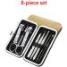 Nail Clipper Set 8-Piece Nail Clippers Set Adult Stainless Steel Nail Clippers Pedicure Kit Nail File Nail Clippers Manicure Beauty Kit Nail Clipper Kit (Color : Yellow) - Buy Online on GoSupps.com