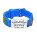 Personalized Medical ID Bracelet - Silicone ID Wristband with Medical Alert Badge for Women Kids Cute In Case of Emergency Bracelets(5.1''-6.5'') Blue White-dinosaur-B-Customize