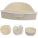 HANABASS Box Rabbit Toilet Hamster Bathroom Medium Potty for Rabbits Hamsters Bunny Litter Cage Plastic White 25X19X10CM White - Buy Online on GoSupps.com
