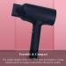Cordless Hair Dryers w/Charging Base & Air Nozzle Hot/Cold Air Wireless Hair Dryers Rechargeable Travel Blow Dryer for School Pet Care Hairdressing Oil Painting Drying Tools Black - Buy Online on GoSupps.com