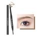 Professional MakeUp eyebrow pencil Stay & Me Waterproof Micro Brow Pencil on both sides with an exposed eyebrow pencil and brush durable make-up with two ends vegan formula (i)