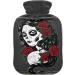 Naanle Rose Sugar Skulls Hot Water Bottle | MITEVED Transparent 1L Heating Bag for Pain Relief & Cold Therapy - International Shipping Available - Buy Online on GoSupps.com