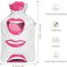 Hot Water Bottle with Lid - Lips Pattern Rubber Bag for Pain Relief Cramps & Foot Warmer | Hot & Cold Therapy - Buy Online on GoSupps.com