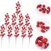 ABOOFAN 30 Pcs Christmas Red Fruit Decoration Artificial Berry Branches Berry Fruit Picks Artificial Berries Branches Christmas Berry Decorations Wedding Foam Banquet Artificial Flower - Buy Online on GoSupps.com