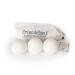 Wool Dryer Balls by Friendsheep 3 Pack XL Organic Premium Reusable Cruelty Free Handmade Fair Trade No Lint Fabric Softener White Trio