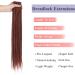 Leeven 36 Inch Copper Red Dreadlock Extension - 20 Strands Synthetic Auburn Crochet Dreads - Soft Hippie Single Ended Dreadlock - Buy Online on GoSupps.com