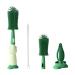 Bottle brush baby bottle brush set 3 in 1 bottle and nipped cleaning brush water bottle brush multi-purpose cleaning brush (green)