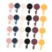 KONTONTY 30pcs Creative Hook Door Back Bag Storage Hooks Towel Hook Door Hooks Household Abs Wall Mount