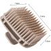 Grebest Hair Shampoo Scalp Scrubber Brush - Deep Cleansing Silicone Massager for All Hair Types - Gentle Exfoliation Tool for Men - Light Grey - Buy Online on GoSupps.com