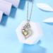 Cute Cat Necklace with Sparkling Zirconia Crystal Birthstone Pendant Necklace for Girls Womens White Gold Over 925 Sterling Silver Animal Necklace Birthstone Jewelry Sweet Present Girlfriend Sisters K November-Citrine - Buy Online on GoSupps.com