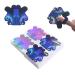 ZBX 200Pcs Nail Forms Extension Sticker Laser Color Nail Form Sticker for Acrylic Nails Poly Nail UV Gel Nail Art Form Tips Guide Stickers