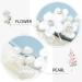 Earent Bride Wedding Flower Pearl Hair Pins - Pack of 3 | Bridal Hair Accessories for Women and Girls - Buy Online on GoSupps.com