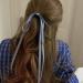 xbiez Chic Bow Elastic Hair Ropes Ponytail Holder Fashionable Ribbon Hair Scrunchie for Women and Girls Beige - Buy Online on GoSupps.com