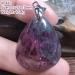 Natural Ruby Zoisite Pendant - Rare Red & Green Crystal Jewelry for Luck & Wealth - 31x25mm - Unique Gift for Men & Women - Buy Online on GoSupps.com