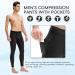 CARGFM Men's Compression Pants - White Active Running Tights with Pocket | Medium - Buy Online on GoSupps.com