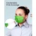 50 Pack Disposable Face Masks - 3-Ply Breathable Safety Masks for Indoor and Outdoor Use - Individually Wrapped - Multicolored - Buy Online on GoSupps.com