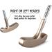 Junior Golf Putter Stainless Steel - Left/Right Handed 3 Sizes (Ages 3-12), Gold Head/Pink Grip, 27 Inch - Age 6-8 - Buy Online on GoSupps.com
