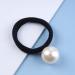 Yheakne Vintage Pearl Hair Tie Elastic Black Hair Rope Band Nylon Ring Hair Band Rope Ponytail Holder Pearl Hair Tie Accessories for Women and Girls Gifts (Black B) - Buy Online on GoSupps.com