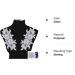 Sew on 3D Lace Applique Flower Bead Patches - Wedding Dress Embellishment (Silver) - Buy Online on GoSupps.com