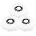3 Pack Spin Mop Replacement Head, Microfiber Mop Head Refills Round Shape Standard Size, Hurricane Rotating Mop Replacement Head is Easy to Clean