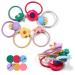 120pcs Mix Color Girls Elastic Hair Ties | Soft Rubber Bands for Kids | Hair Accessories for Girls, Teens, and Children - Buy Online on GoSupps.com