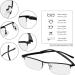 Unisex Progressive Multifocal Reading Glasses - Blue Light Filter Anti-Fatigue Computer Glasses for Men & Women - UV Protection Reduce Eye Load Presbyopia Readers 2.50x - Black - Buy Online on GoSupps.com