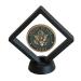 DisplayGifts 3D Floating Frame Transparent Flexible Shadow Box Medallion Medal Challenge Coin Chip Display Case Stand Holder Magic Suspension Box Black-Rectangular Shape