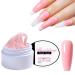 Builder Gel for Nails - Pink Builder Nail Gel for Nails Nail Extension Gel UV/LED Nail Base Building Gel for Nail Repair Extension - Nail Repair & Art Decoration for Home Nail DIY