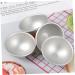 COHEALI Circle Stencil 4PCS soap molds food molds cake mold Aluminum Molds Bath Moulds cake pan puck 3d baking mold Silver medium - Buy Online on GoSupps.com