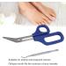 Cuticle Scissor Ingrown Toenail File Stable Portable Long Handle Toenail Clippers for Elderly for Pregnant Woman for Home Travel(S) - Buy Online on GoSupps.com
