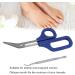 Cuticle Scissor Portable Stable Long Handled Toenail Scissors Rust Proof for Home Travel for Elderly for Pregnant Woman(S) - Buy Online on GoSupps.com