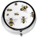 Funny Bees Round Pill Box - 3 Compartment Mini Travel Organizer for Medicine Vitamins & Tablets - Buy Online on GoSupps.com
