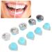 20 pieces of denture cream of natural safe improved tooth protection dental elevation cream for oral care professional dental polish (blue)