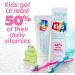 Vitaminpaste Kids Toothpaste with Daily Multivitamins - Fluoride Free, Fresh Breath, Anti-Cavity - Bubble Gum Flavor - 4.1oz - Buy Online on GoSupps.com